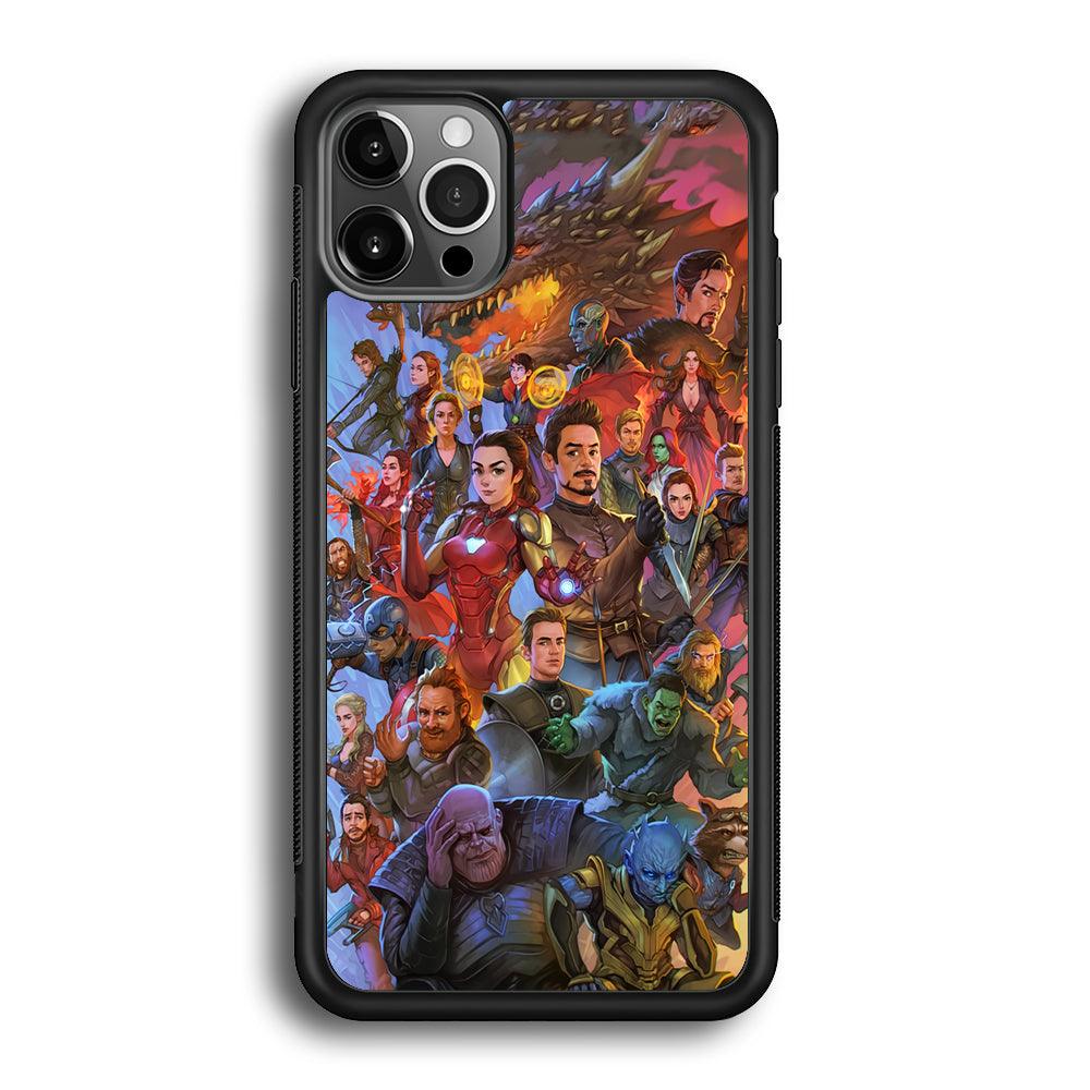 Avenger Assembly Point iPhone 12 Pro Case-Rubber Black (2D Case)-Oxvistore