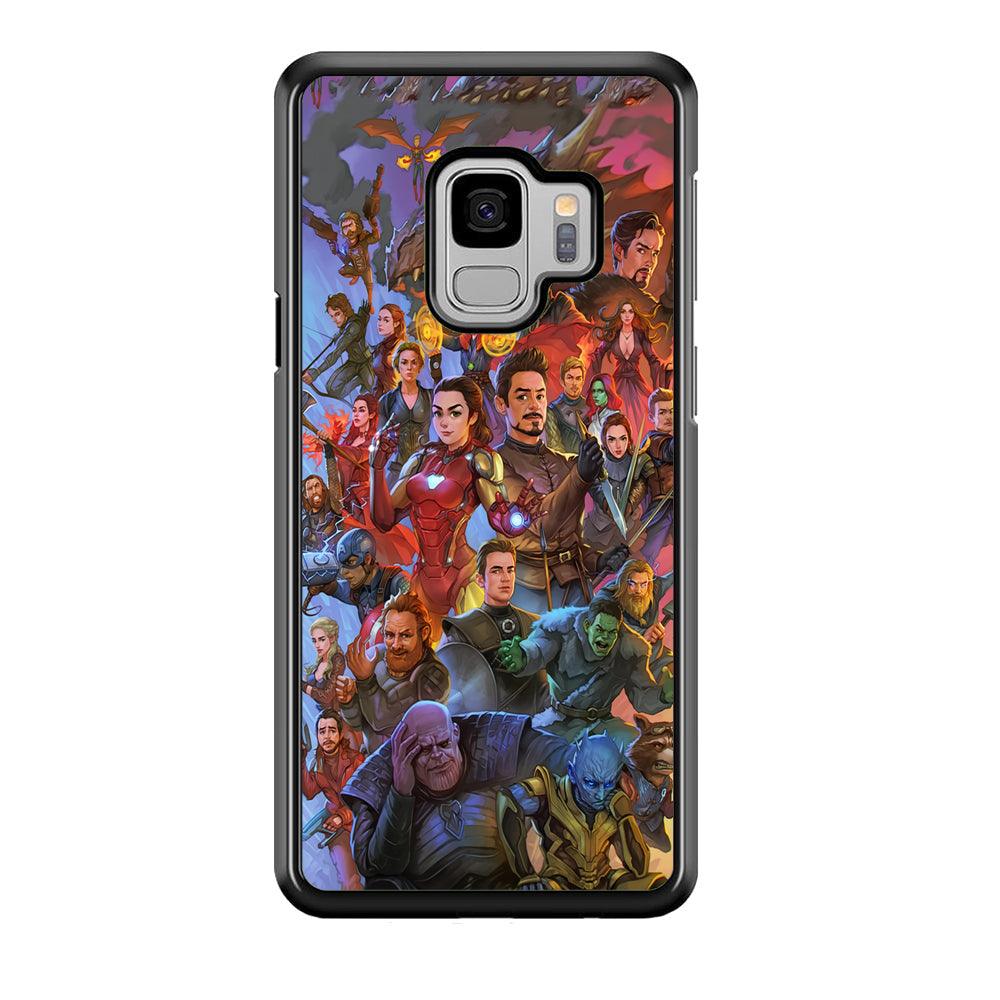 Avenger Assembly Point Samsung Galaxy S9 Case-Rubber Black (2D Case)-Oxvistore