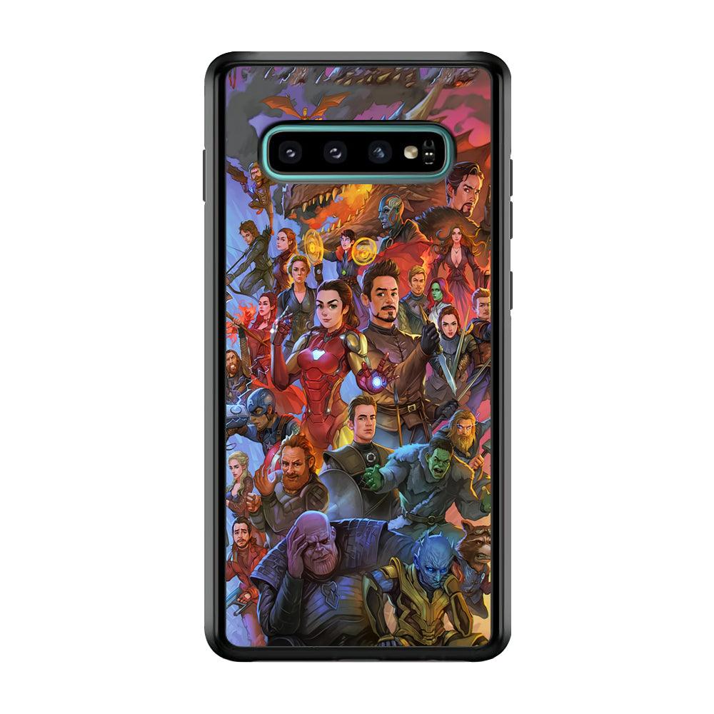 Avenger Assembly Point Samsung Galaxy S10 Plus Case-Rubber Black (2D Case)-Oxvistore