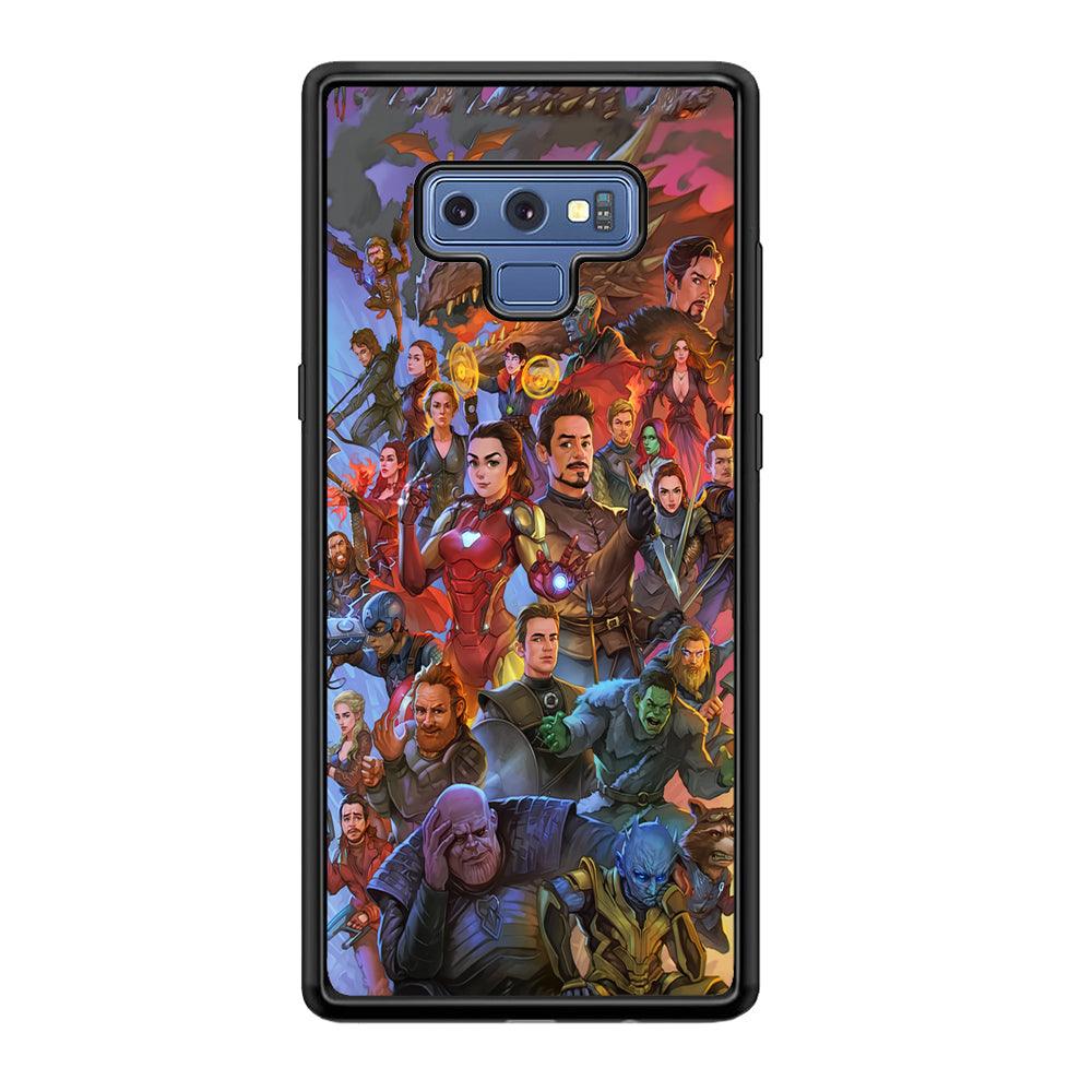 Avenger Assembly Point Samsung Galaxy Note 9 Case-Rubber Black (2D Case)-Oxvistore