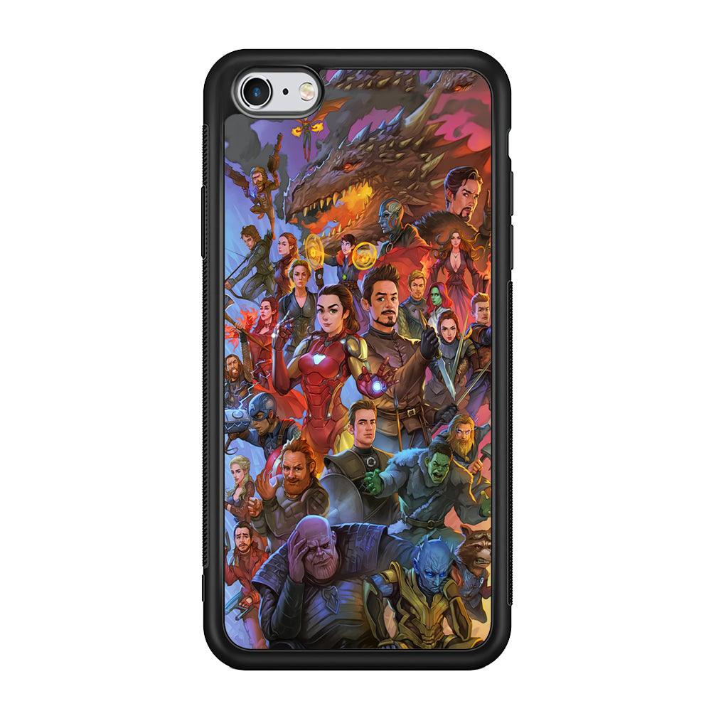 Avenger Assembly Point iPhone 6 Plus | 6s Plus Case-Rubber Black (2D Case)-Oxvistore