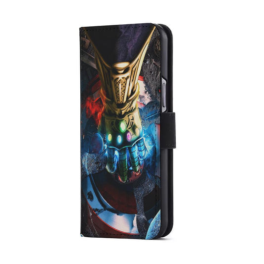 Avengers Infinity Thanos Gauntlet Flip Wallet Phone Case-Oxvistore