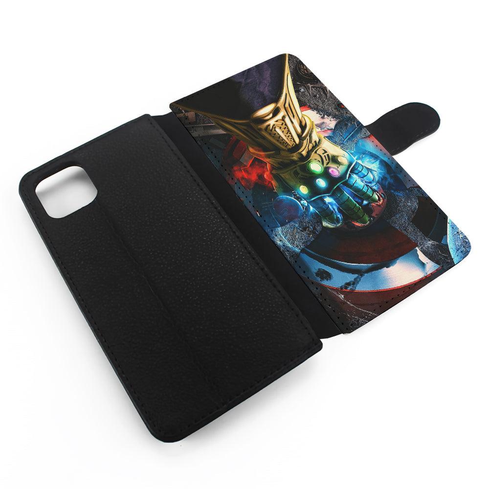 Avengers Infinity Thanos Gauntlet Flip Wallet Phone Case-Oxvistore