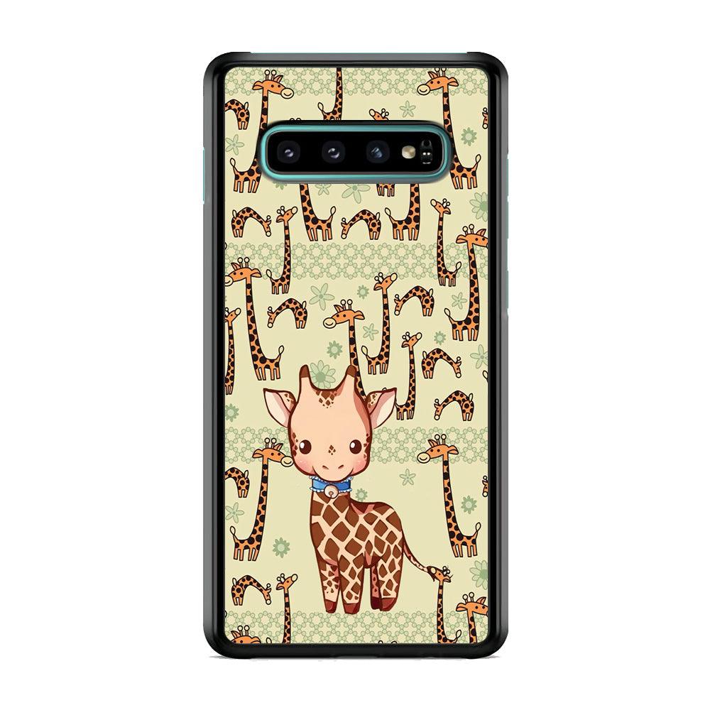 Baby Giraffe Adventure Ground Samsung Galaxy S10 Case-3D Case-Oxvistore