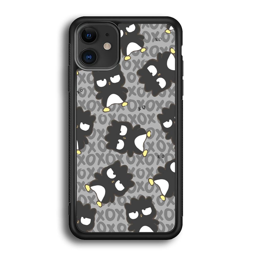 Bad Badtz-Maru Bad Face Patern iPhone 12 Case-Rubber Black (2D Case)-Oxvistore