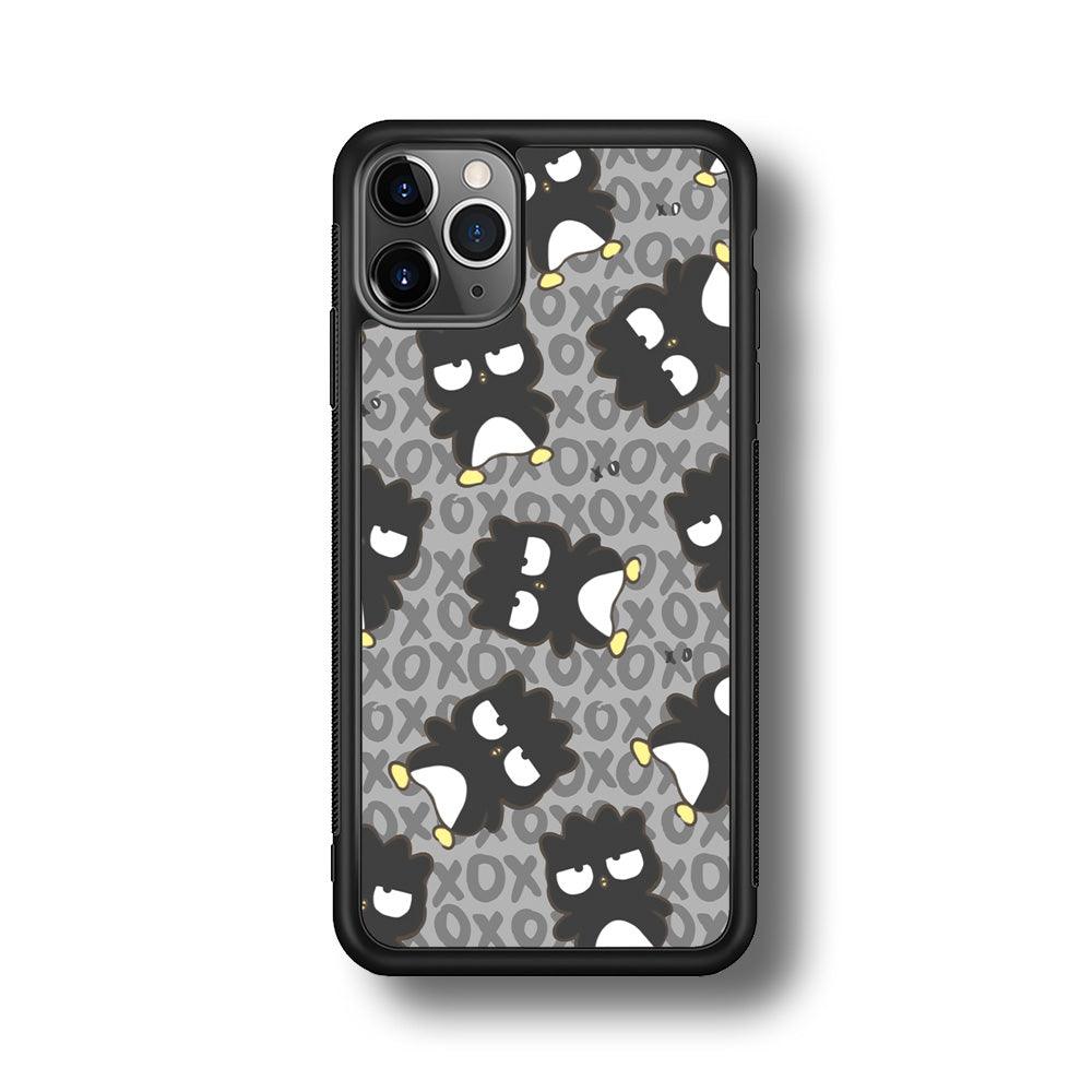 Bad Badtz-Maru Bad Face Patern iPhone 11 Pro Max Case-Rubber Black (2D Case)-Oxvistore