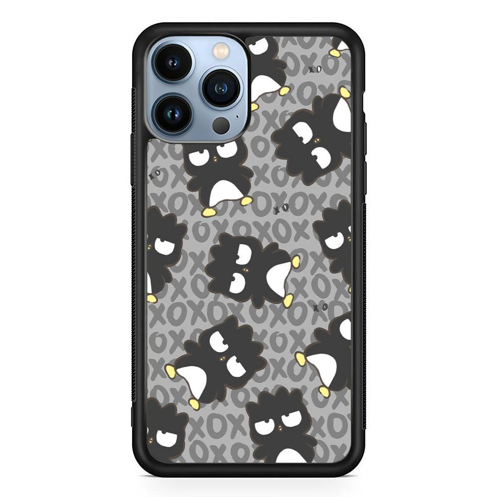 Bad Badtz-Maru Bad Face Patern iPhone 14 Pro Max Case-Rubber Black (2D Case)-Oxvistore