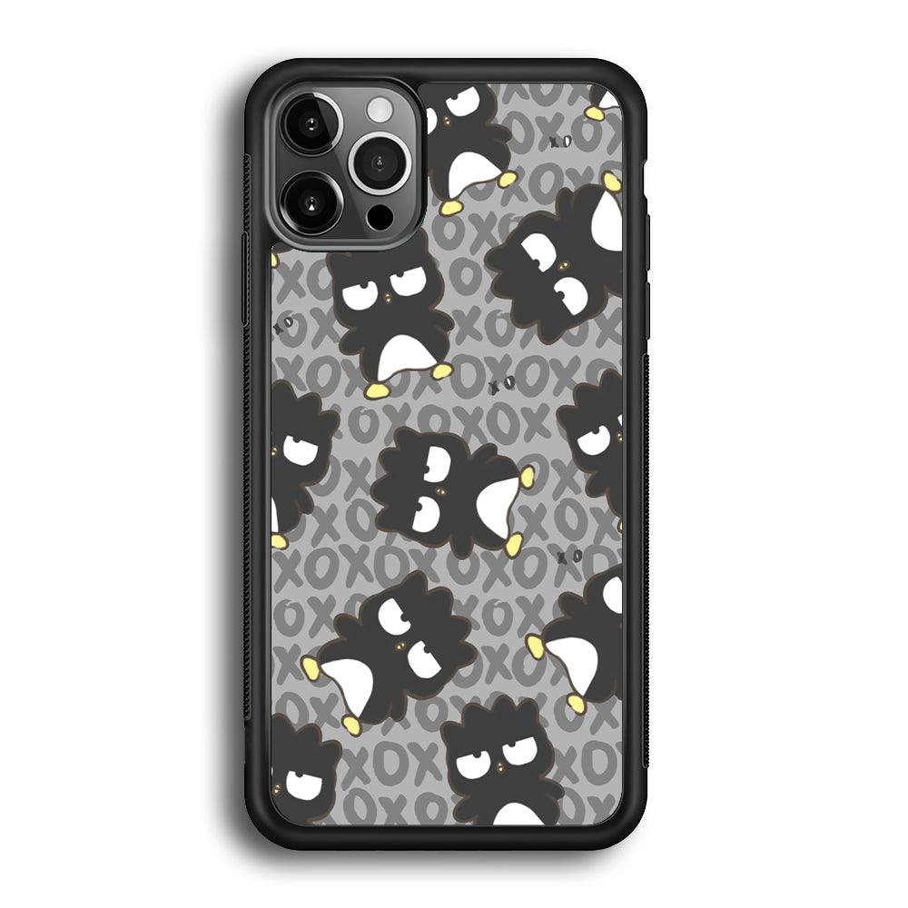 Bad Badtz-Maru Bad Face Patern iPhone 12 Pro Case-Rubber Black (2D Case)-Oxvistore