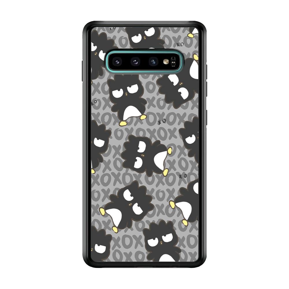 Bad Badtz-Maru Bad Face Patern Samsung Galaxy S10 Plus Case-Rubber Black (2D Case)-Oxvistore