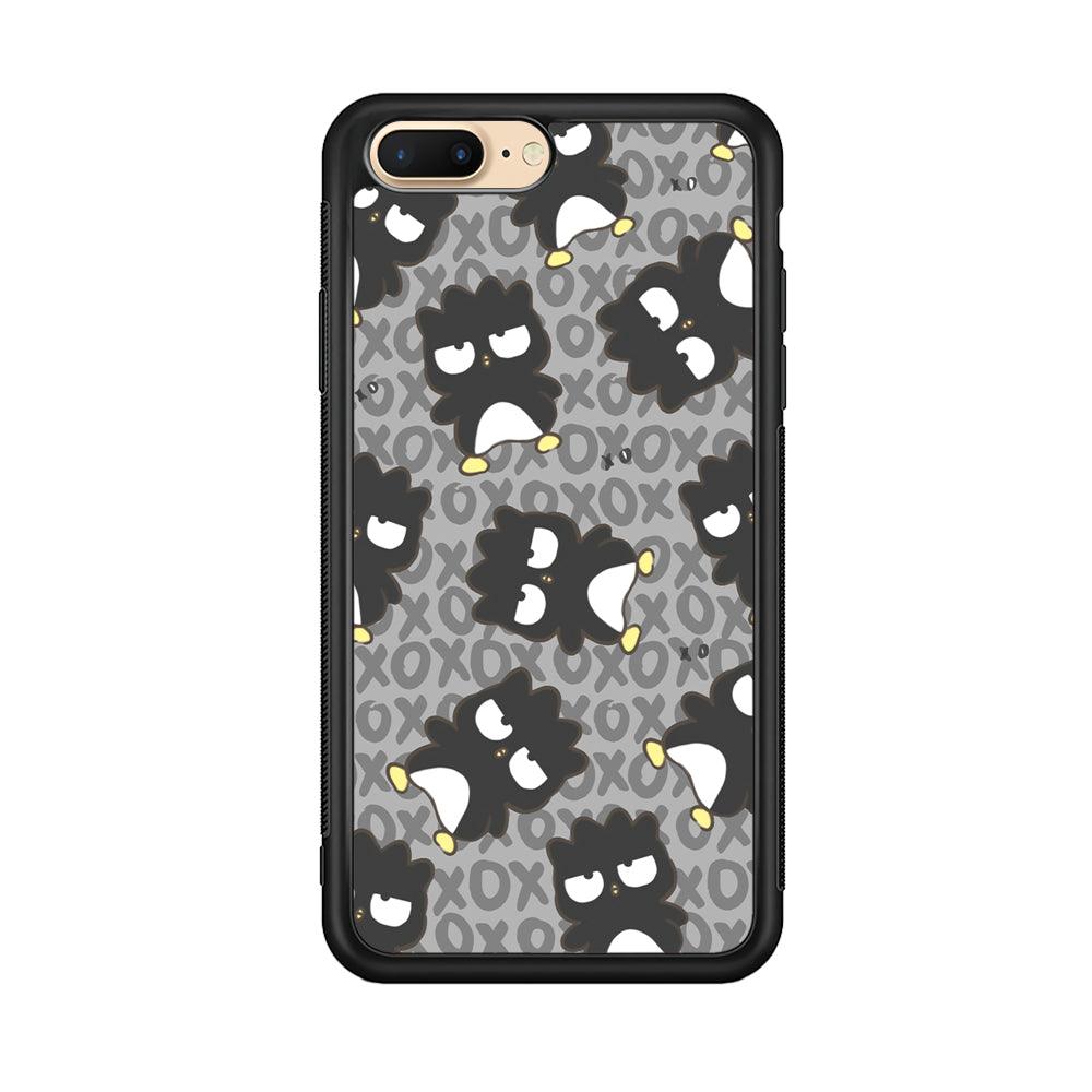 Bad Badtz-Maru Bad Face Patern iPhone 8 Plus Case-Rubber Black (2D Case)-Oxvistore