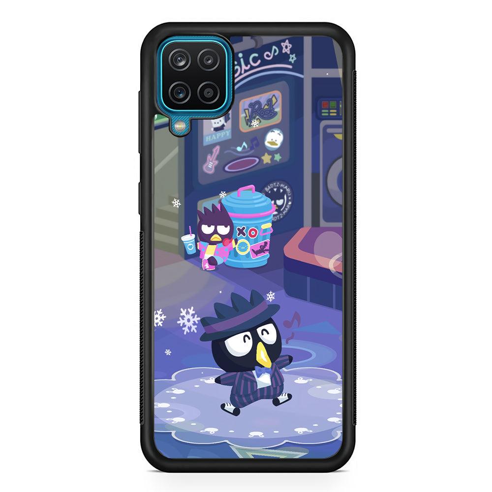 Bad Badtz-Maru Dancing Man Samsung Galaxy A12 Case-Rubber Black (2D Case)-Oxvistore