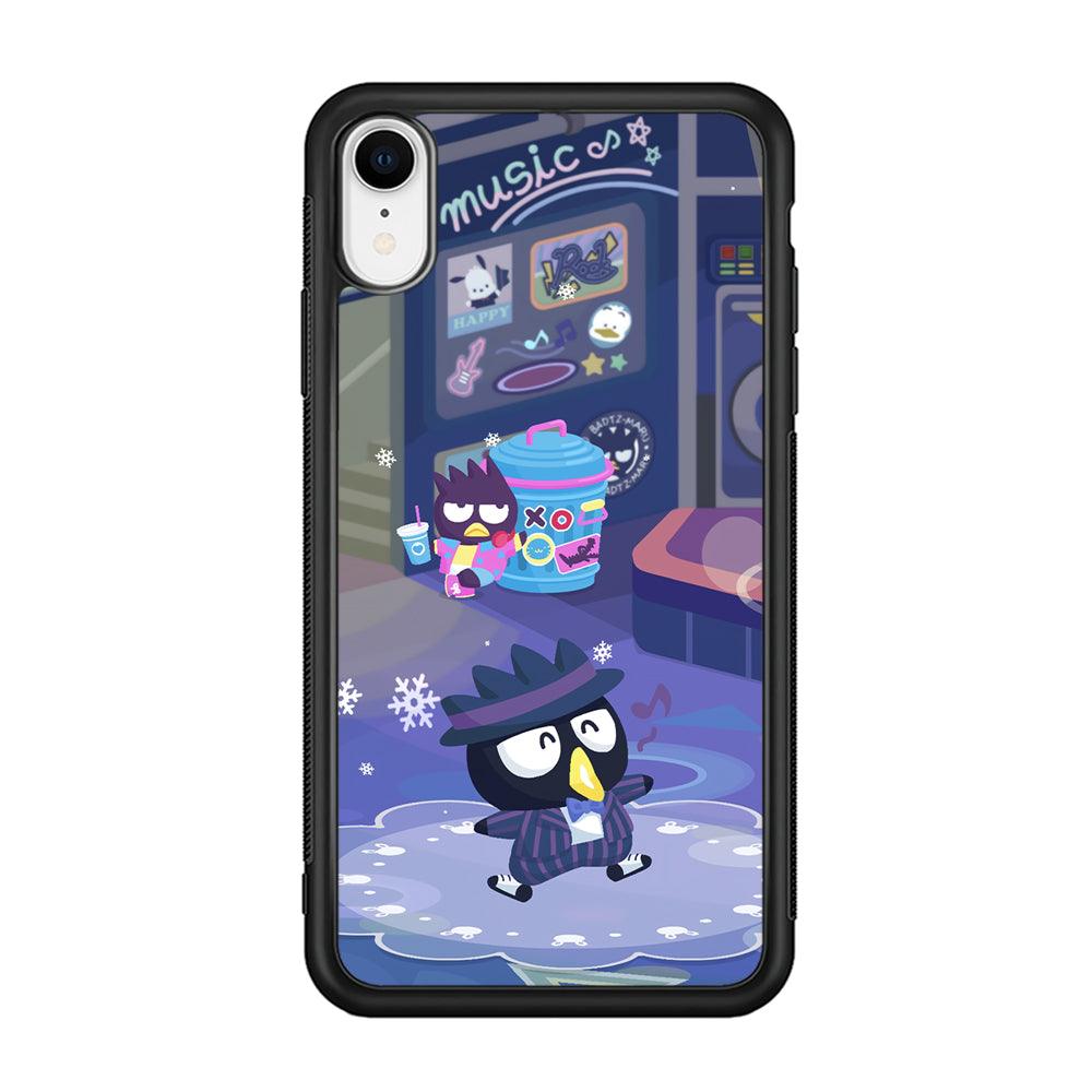 Bad Badtz-Maru Dancing Man iPhone XR Case-Rubber Black (2D Case)-Oxvistore