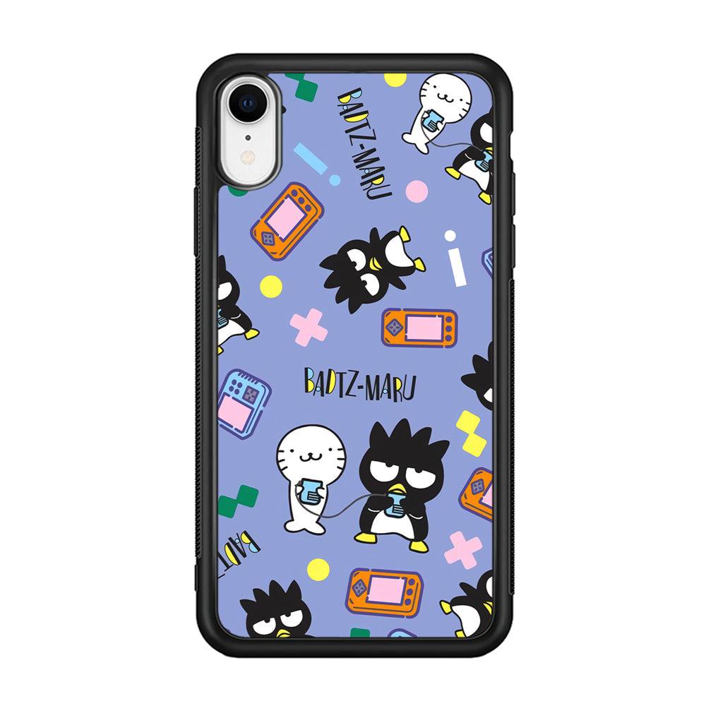 Bad Badtz-Maru Gaming Exhibition iPhone XR Case-Rubber Black (2D Case)-Oxvistore