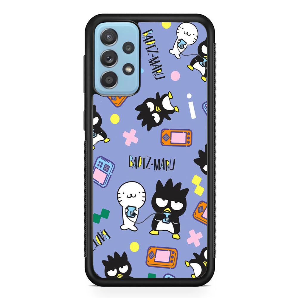 Bad Badtz-Maru Gaming Exhibition Samsung Galaxy A72 Case-Rubber Black (2D Case)-Oxvistore