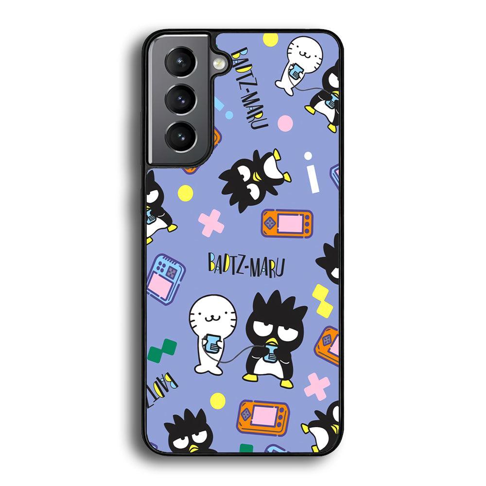 Bad Badtz-Maru Gaming Exhibition Samsung Galaxy S21 Plus Case-Rubber Black (2D Case)-Oxvistore