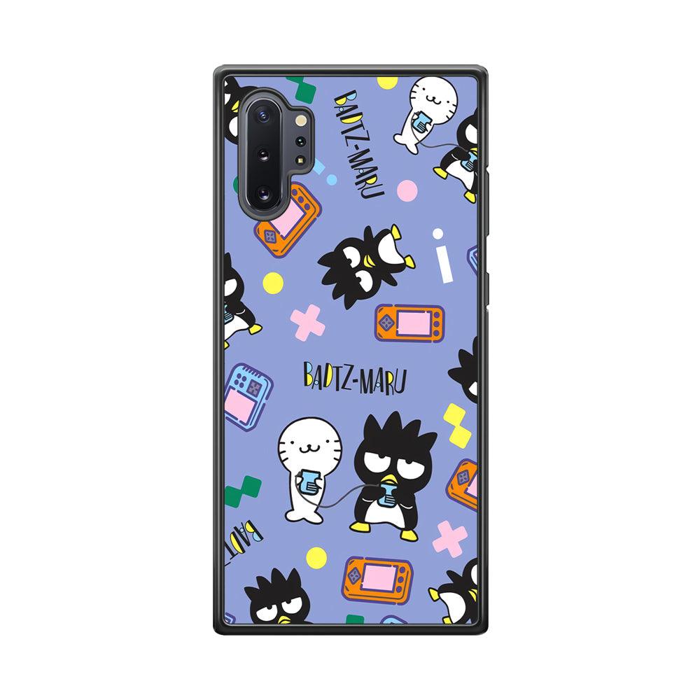 Bad Badtz-Maru Gaming Exhibition Samsung Galaxy Note 10 Plus Case-Rubber Black (2D Case)-Oxvistore