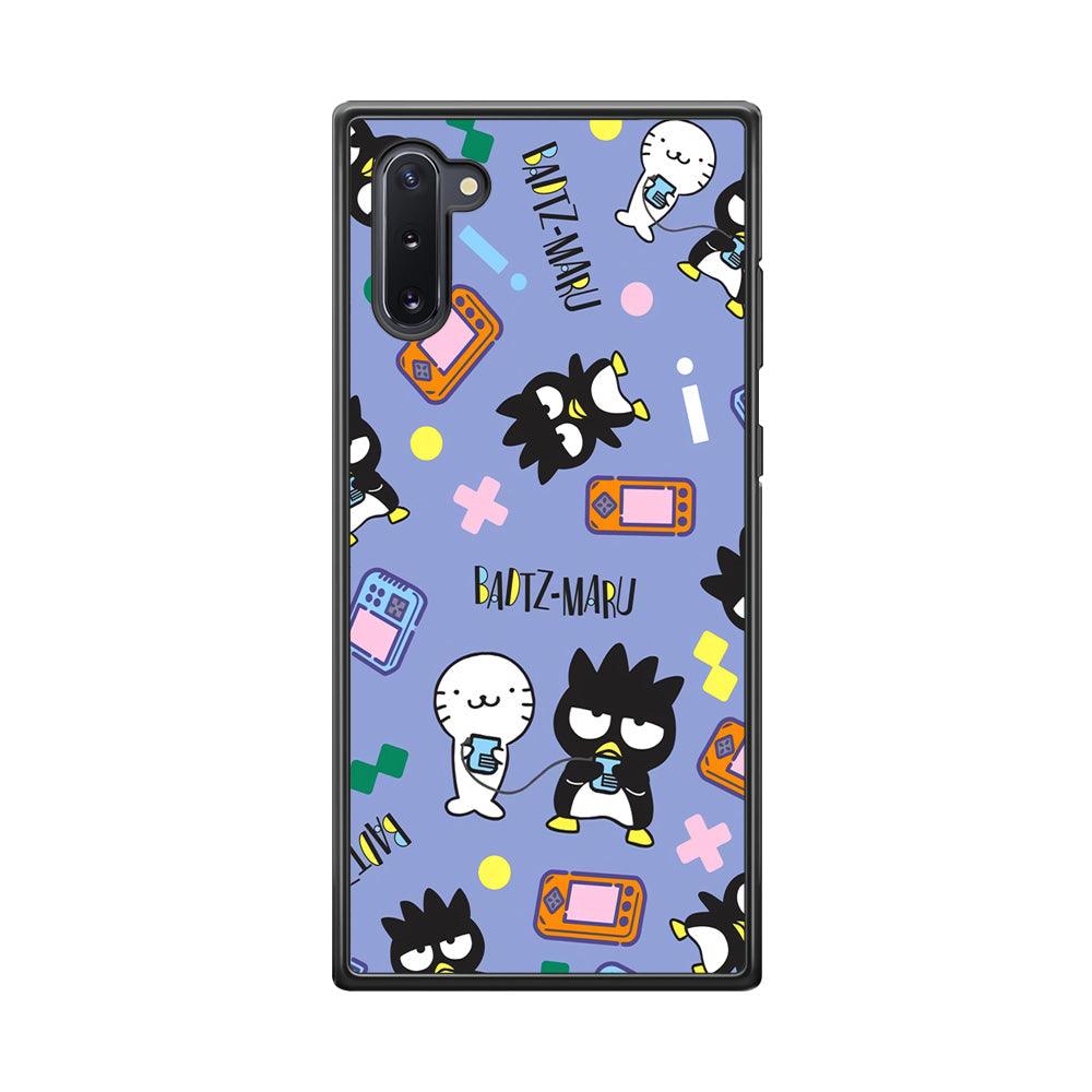 Bad Badtz-Maru Gaming Exhibition Samsung Galaxy Note 10 Case-Rubber Black (2D Case)-Oxvistore
