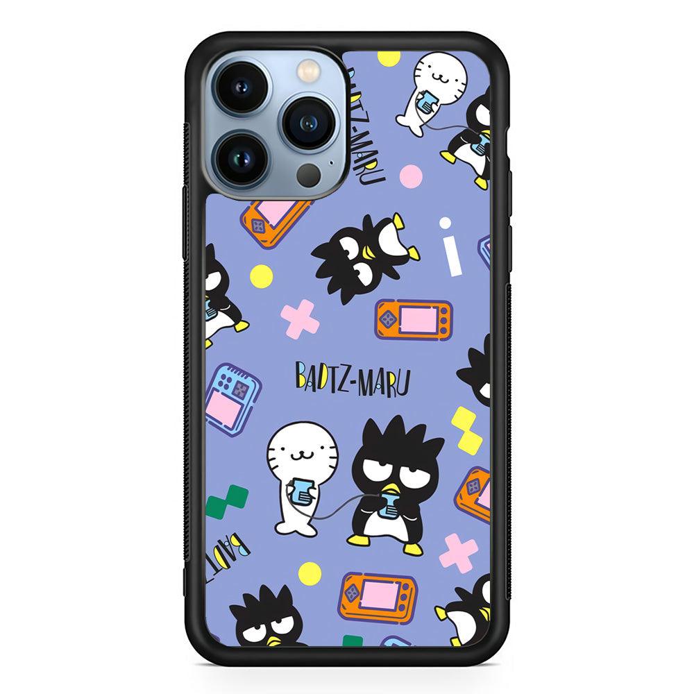 Bad Badtz-Maru Gaming Exhibition iPhone 13 Pro Case-Rubber Black (2D Case)-Oxvistore