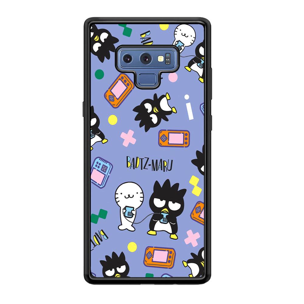 Bad Badtz-Maru Gaming Exhibition Samsung Galaxy Note 9 Case-Rubber Black (2D Case)-Oxvistore