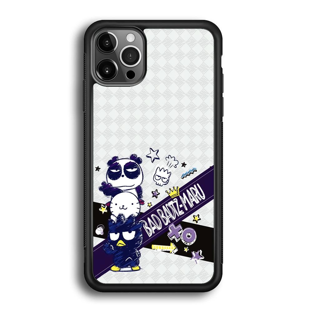 Bad Badtz-Maru Poster Sketch iPhone 12 Pro Case-Rubber Black (2D Case)-Oxvistore