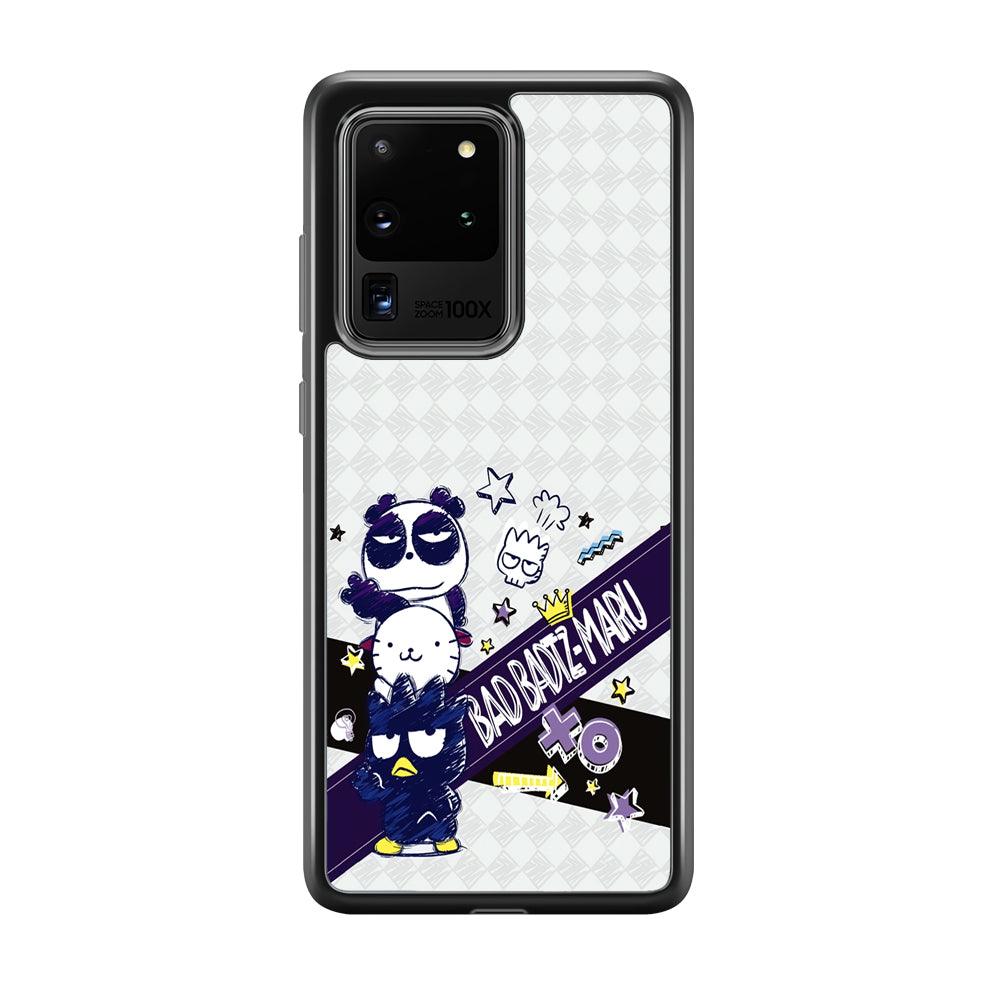 Bad Badtz-Maru Poster Sketch Samsung Galaxy S20 Ultra Case-Rubber Black (2D Case)-Oxvistore