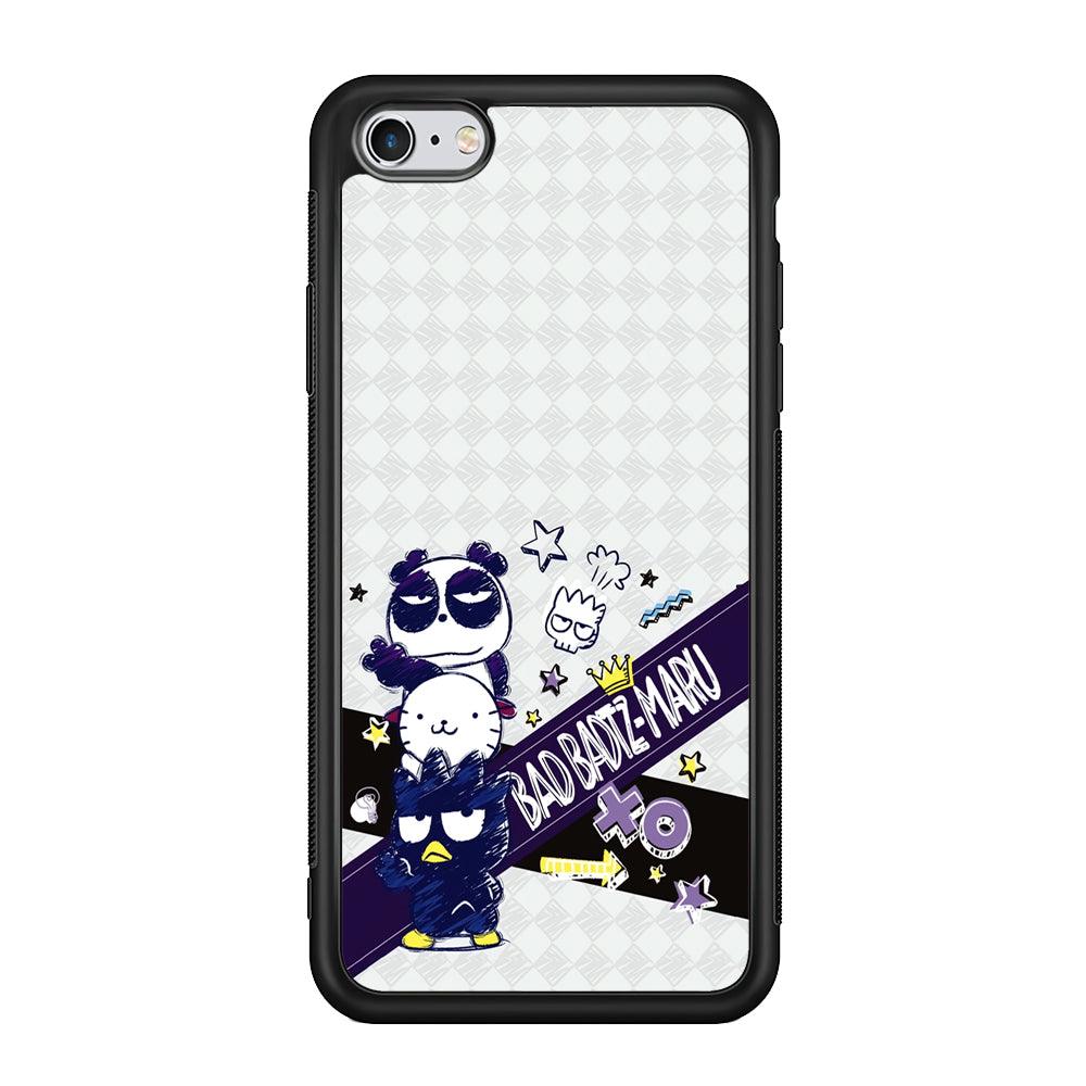 Bad Badtz-Maru Poster Sketch iPhone 6 Plus | 6s Plus Case-Rubber Black (2D Case)-Oxvistore