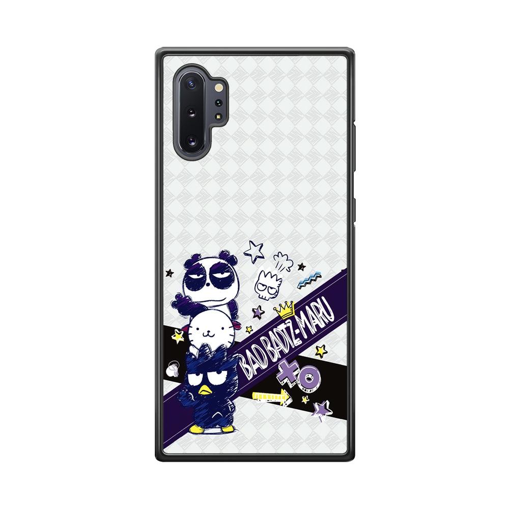 Bad Badtz-Maru Poster Sketch Samsung Galaxy Note 10 Plus Case-Rubber Black (2D Case)-Oxvistore