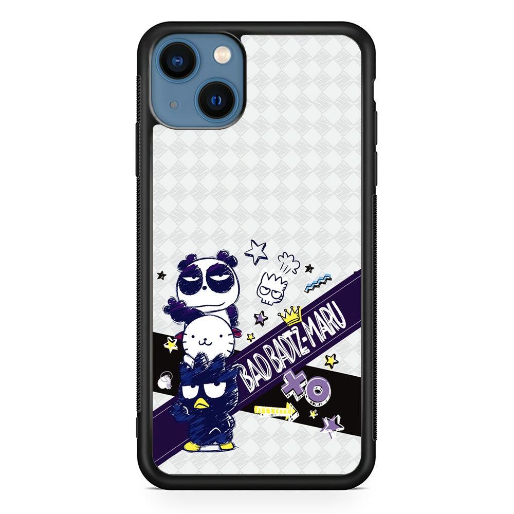 Bad Badtz-Maru Poster Sketch iPhone 15 Case-Rubber Black (2D Case)-Oxvistore