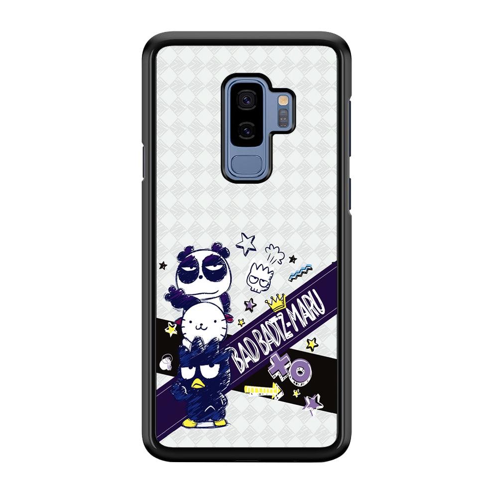 Bad Badtz-Maru Poster Sketch Samsung Galaxy S9 Plus Case-Rubber Black (2D Case)-Oxvistore