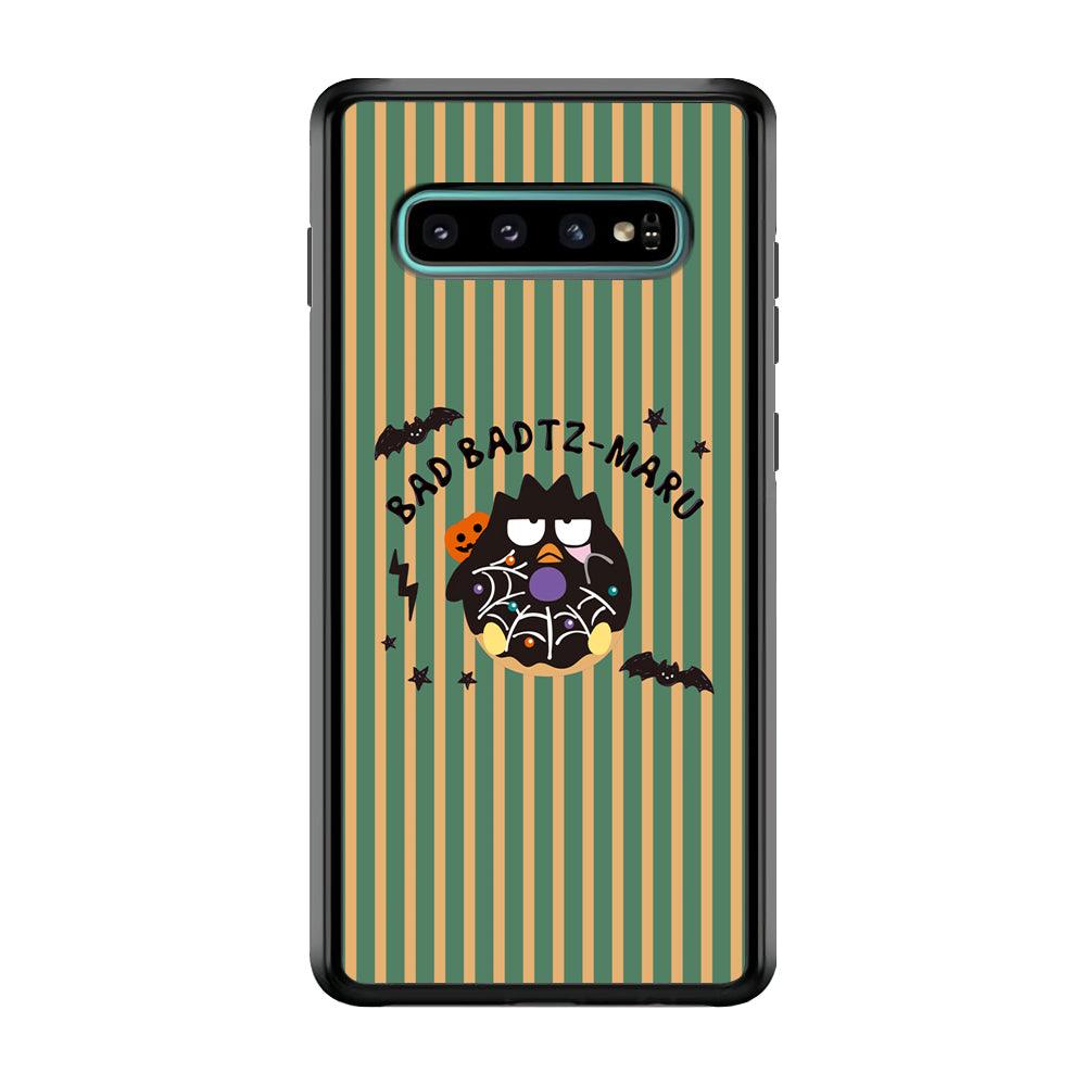 Bad Badtz-Maru Scene in Halloween Samsung Galaxy S10 Plus Case-Rubber Black (2D Case)-Oxvistore