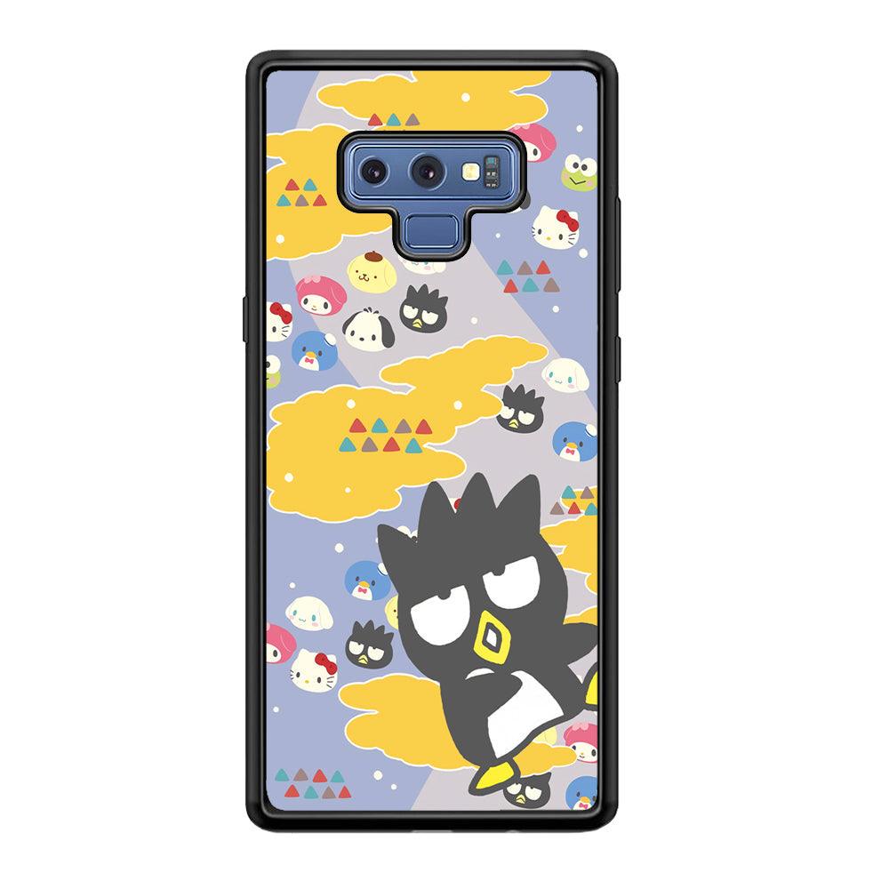 Bad Badtz-Maru Singing and Dancing Samsung Galaxy Note 9 Case-Rubber Black (2D Case)-Oxvistore