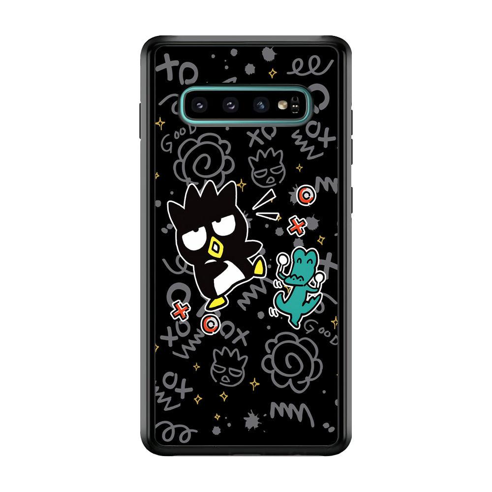Bad Badtz-Maru The Dance Floor Samsung Galaxy S10 Case-Rubber Black (2D Case)-Oxvistore