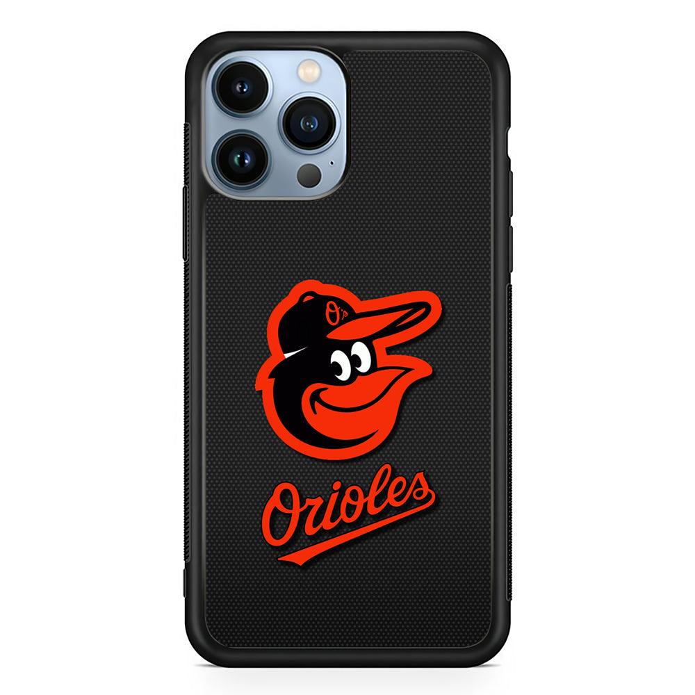 Baltimore Orioles Logo 2D Rubber Phone Case-Black-Oxvistore