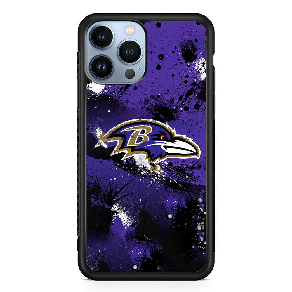 Baltimore Ravens Abstract 2D Rubber Phone Case-Black-Oxvistore