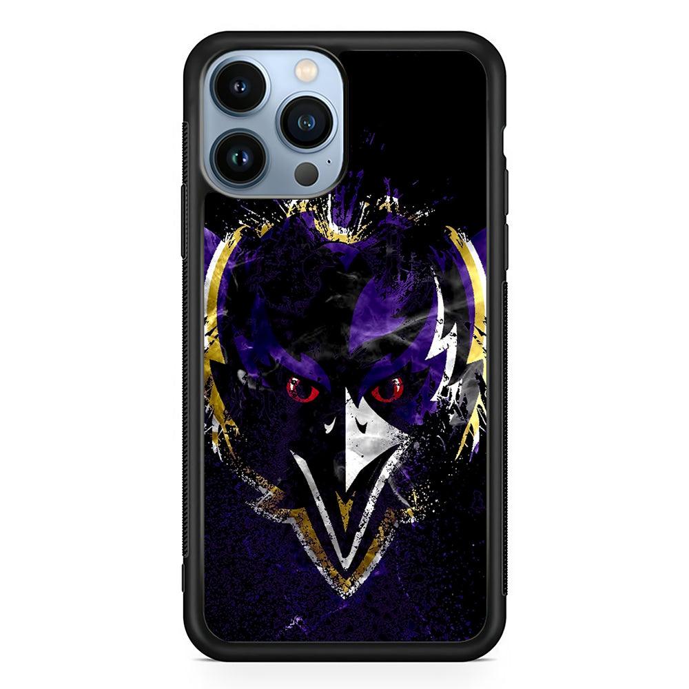 Baltimore Ravens Logo 2D Rubber Phone Case-Black-Oxvistore