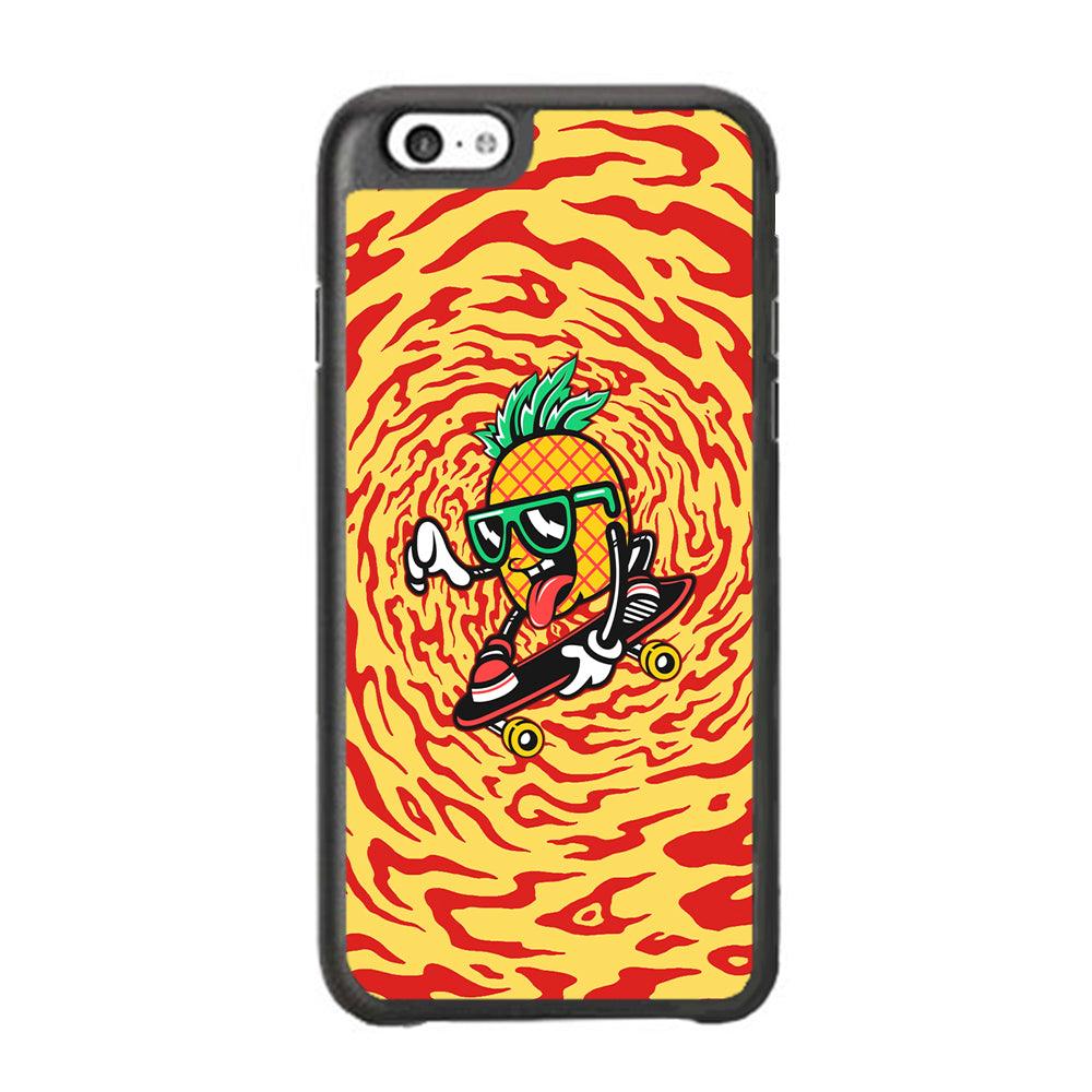 Banana Twisted Skate iPhone 6 Plus | 6s Plus Case-Rubber White (2D Case)-Oxvistore