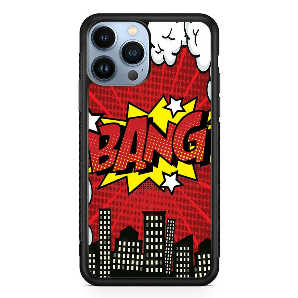 Bang Town iPhone 13 Pro Case-Rubber Black (2D Case)-Oxvistore