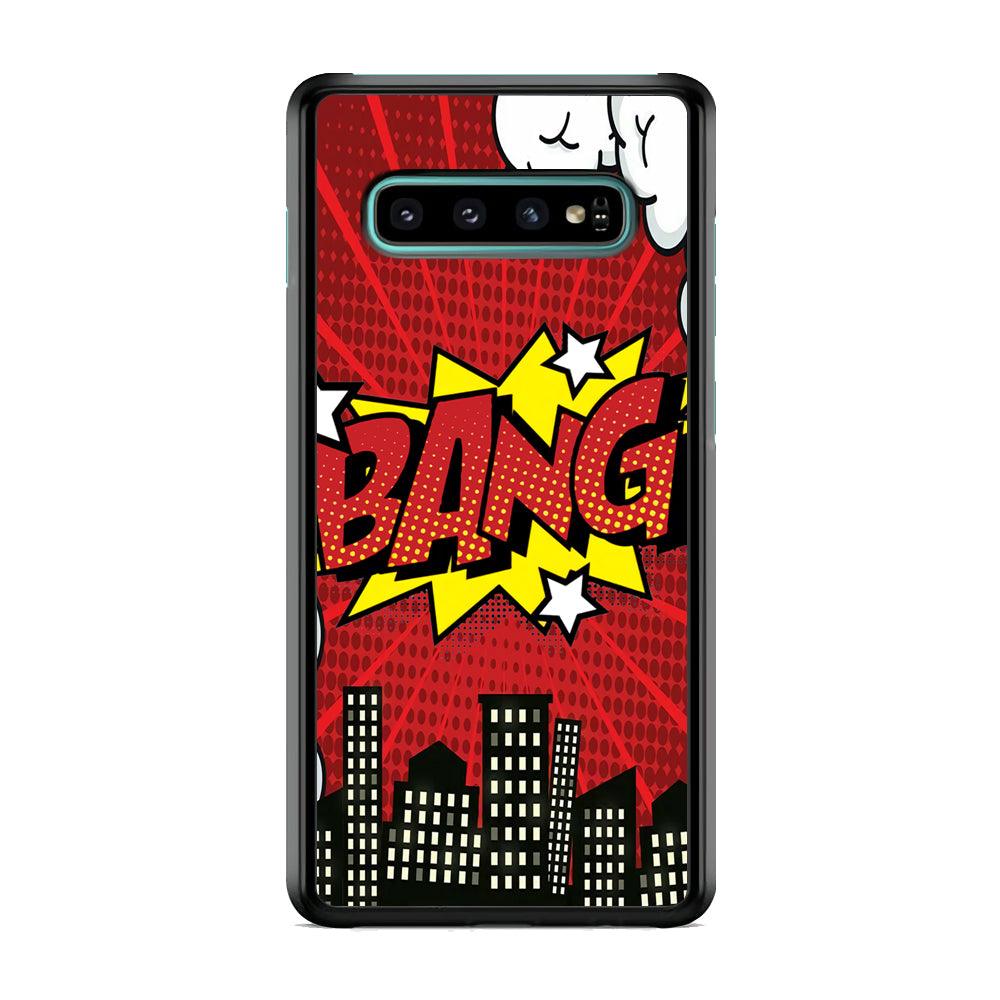 Bang Town Samsung Galaxy S10 Case-Rubber White (2D Case)-Oxvistore