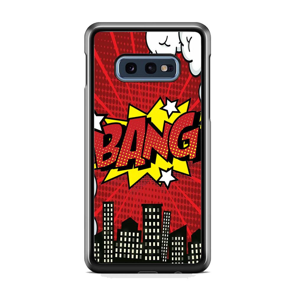 Bang Town Samsung Galaxy S10E Case-Rubber White (2D Case)-Oxvistore