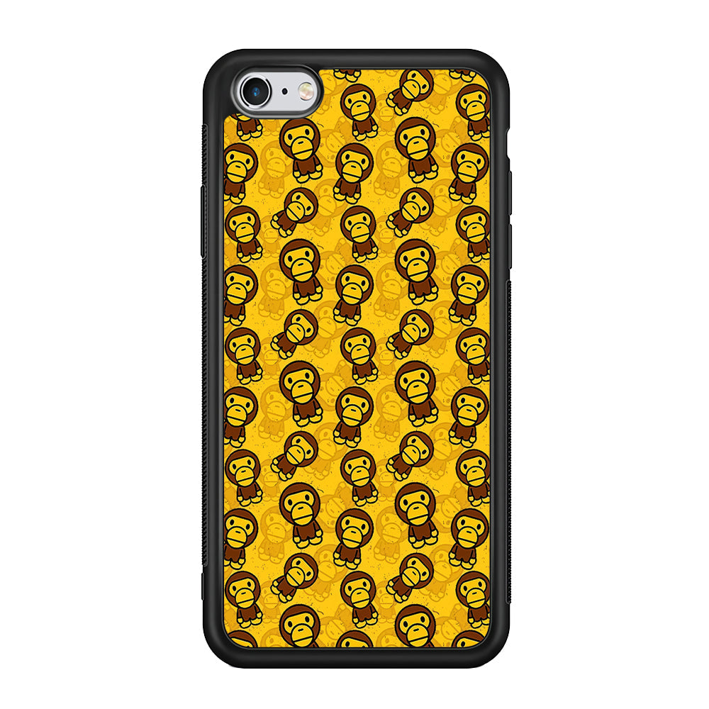 Bape Baby Milo Pattern iPhone 6 Plus | 6s Plus Case-Rubber Black (2D Case)-Oxvistore