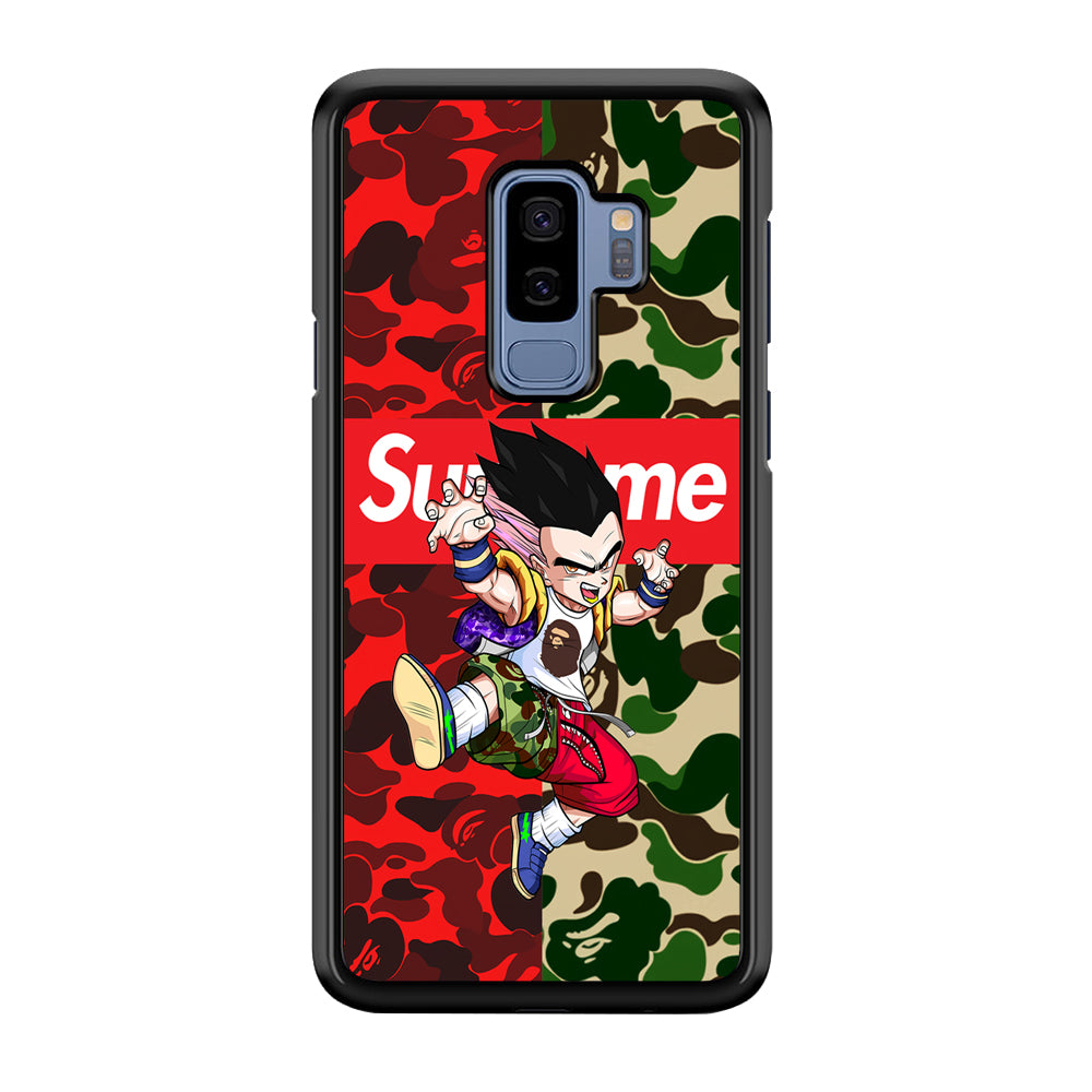 Bape Dragon Ball Supreme Camo Samsung Galaxy S9 Plus Case-Rubber White (2D Case)-Oxvistore