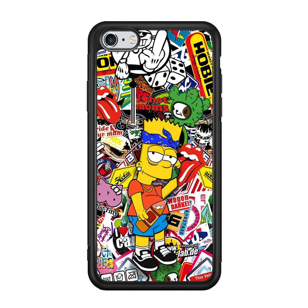 Bart Coke Holic iPhone 6 Plus | 6s Plus Case-Rubber Black (2D Case)-Oxvistore