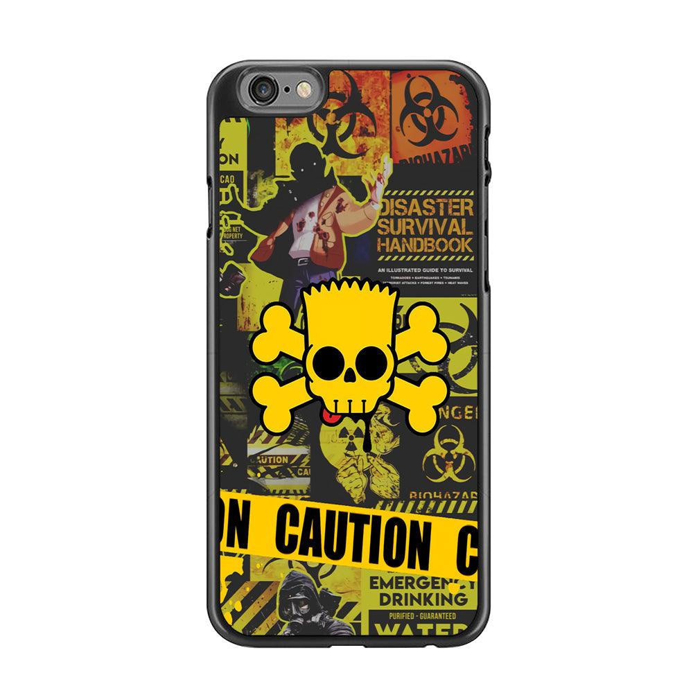 Bart Pirate Emergency Survival iPhone 6 Plus | 6s Plus Case-Rubber Black (2D Case)-Oxvistore