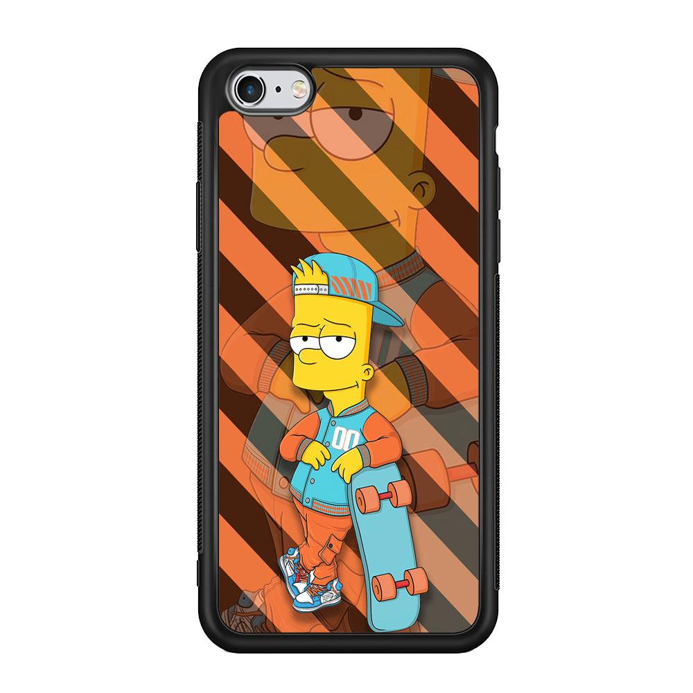 Bart Skater on Duty iPhone 6 Plus | 6s Plus Case-Rubber Black (2D Case)-Oxvistore
