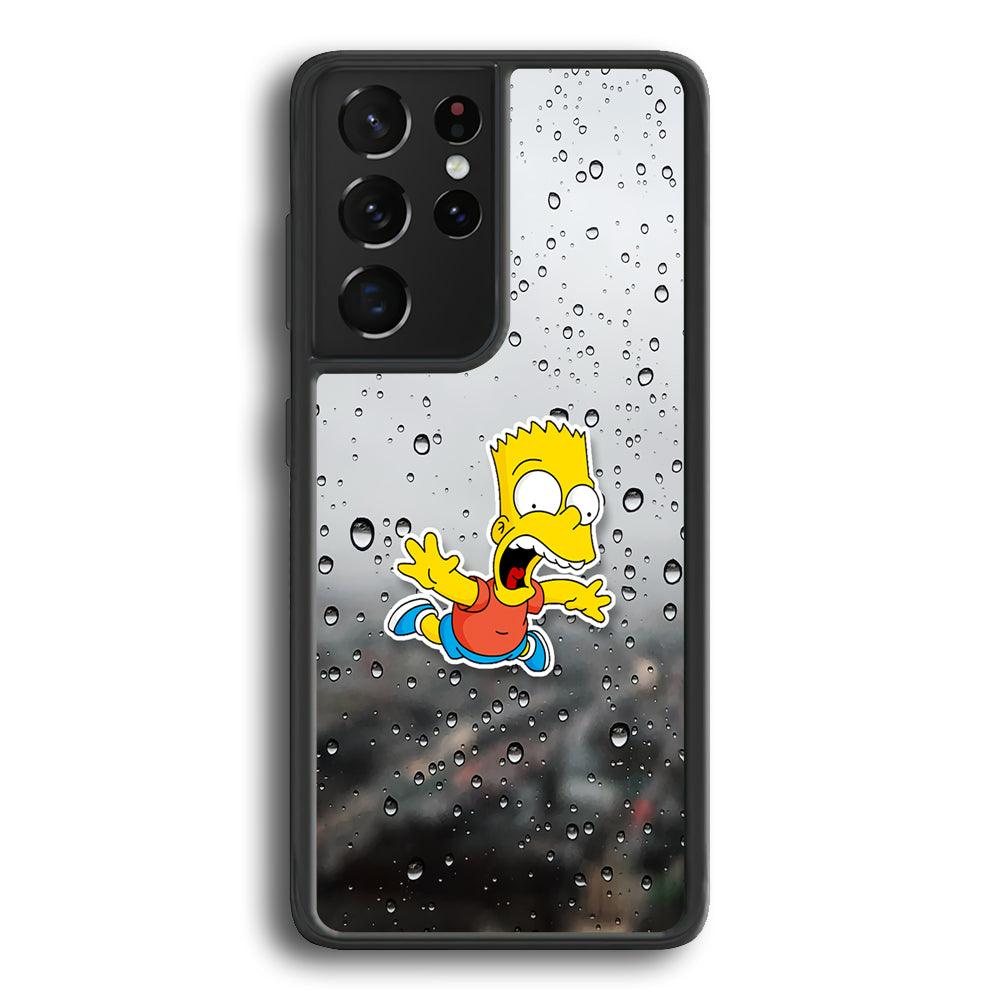Bart Sticker Fall Scene Samsung Galaxy S24 Ultra Case-Rubber Black (2D Case)-Oxvistore