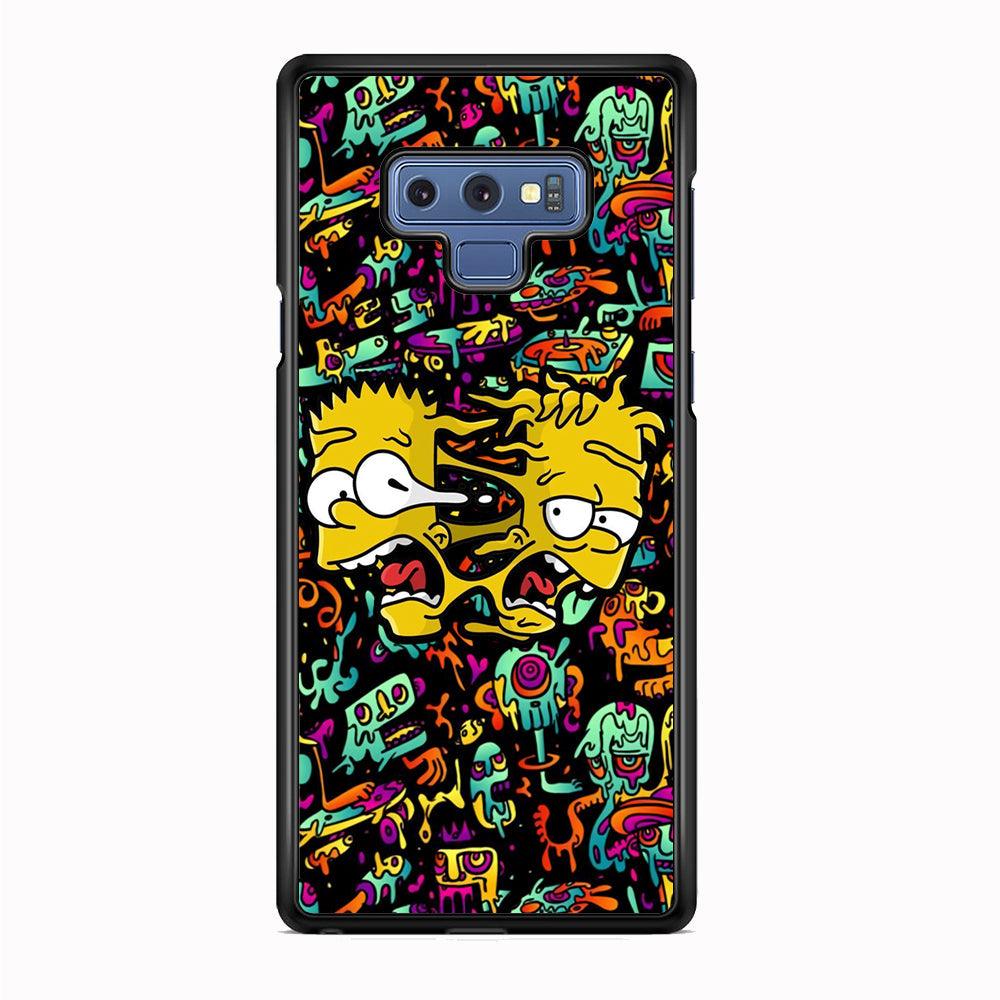 Bart Clone in Magic Doodle Samsung Galaxy Note 9 Case-Rubber Black (2D Case)-Oxvistore