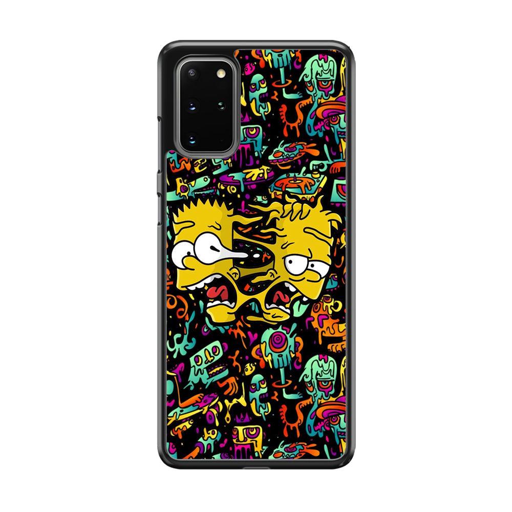 Bart Clone in Magic Doodle Samsung Galaxy S20 Plus Case-Rubber Black (2D Case)-Oxvistore