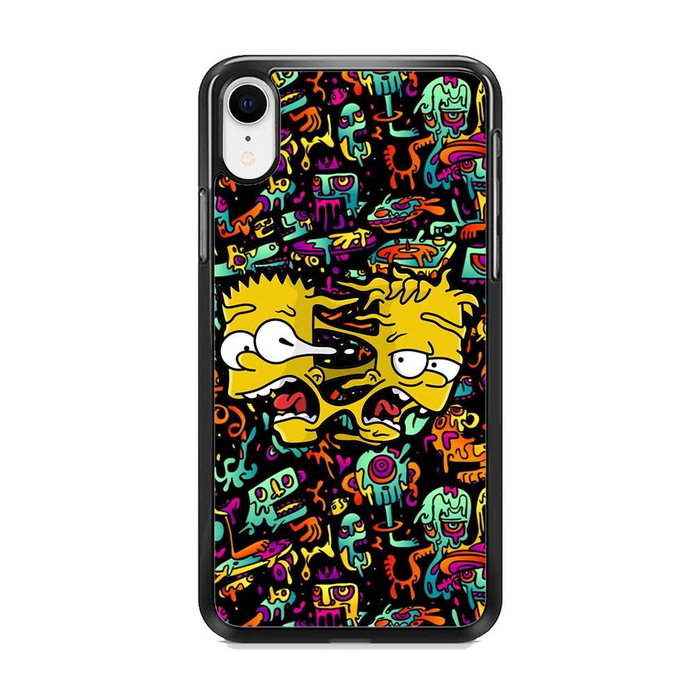 Bart Clone in Magic Doodle iPhone XR Case-Rubber Black (2D Case)-Oxvistore