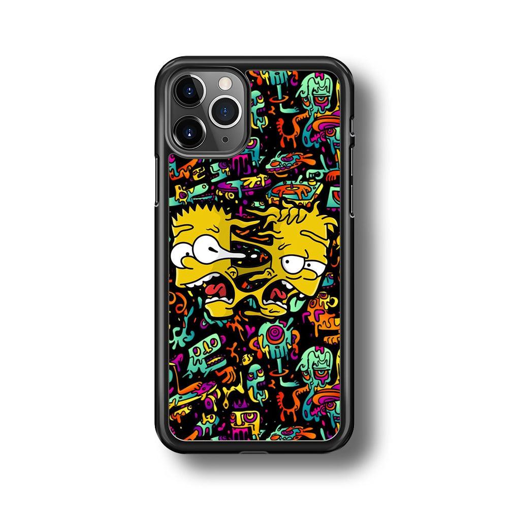 Bart Clone in Magic Doodle iPhone 11 Pro Case-Rubber Black (2D Case)-Oxvistore