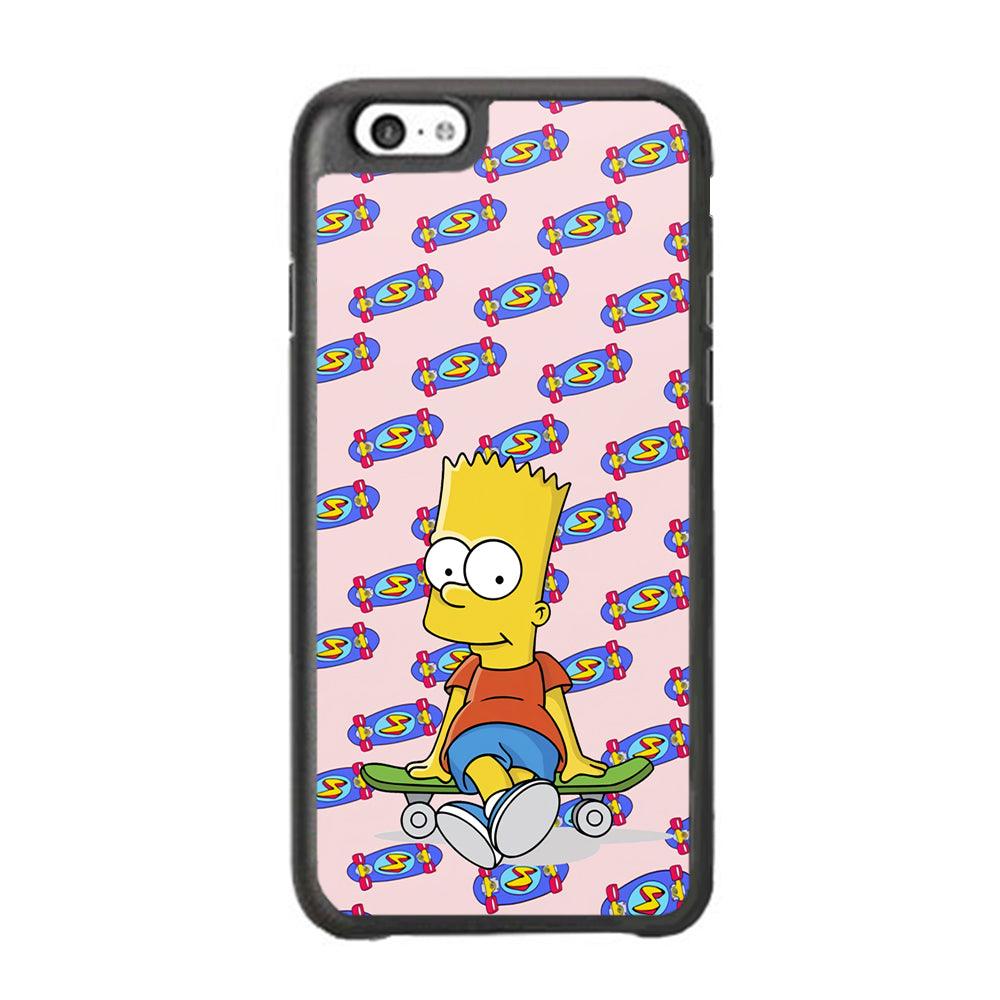 Bart Skateboard Pass iPhone 6 Plus | 6s Plus Case-Rubber White (2D Case)-Oxvistore